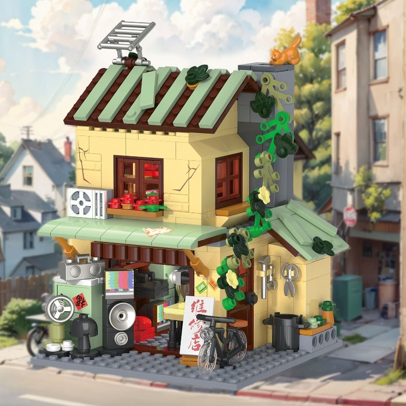 미니 스트리트 빈티지 백화점 빌딩 블록 레트로 옛날 상 - Vintage Collectibles Store 리뷰 및 가격