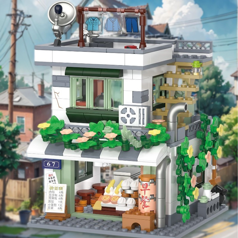 미니 스트리트 빈티지 백화점 빌딩 블록 레트로 옛날 상 - Vintage Collectibles Store 리뷰 및 가격