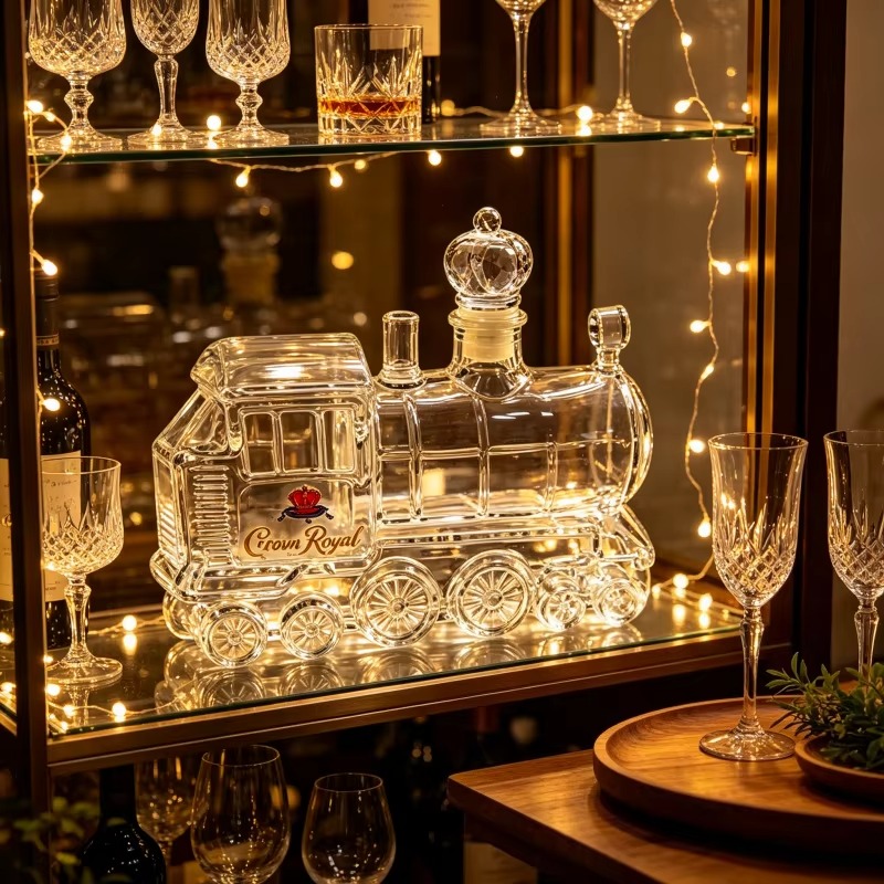 빈티지 스타일의 증기 기관차 모양 유리 디캔터, 독특한 - Vintage Collectible Liquor Bottles 리뷰 및 가격