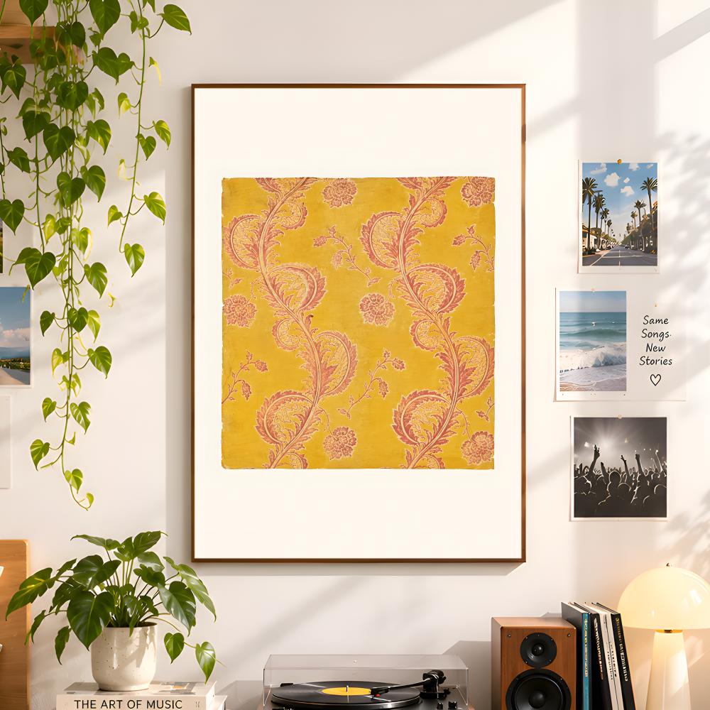 빈티지 스타일의 식물 및 꽃무늬 패브릭 컬렉션 포스터, - Vintage Collectible Posters 리뷰 및 가격